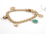 Pawnitems, Bracelet, "x-link" with bar charms 18K 19 cm 18,2 g, in auction: Pawn – Tuesday 11 August 2009