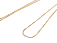 Pawnitems, Necklace, "mangled" "curb" 18K 45 ck 2 g, in auction: Pawn – Tuesday 11 August 2009