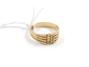 Pawnitems, Ring, 18K with white stones Ø18 3,9 g, in auction: Pawn – Tuesday 11 August 2009