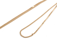 Pawnitems, Necklace, "mangled" "curb" 18K 50 cm 3 g, in auction: Pawn – Tuesday 11 August 2009