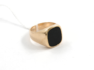 Pawnitems, Signet-ring, 18K with black stone, in auction: Pawn – Tuesday 11 August 2009