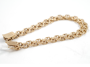 Pawnitems, Bracelet, 18K "x-link" with bar, in auction: Pawn – Tuesday 11 August 2009