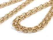 Pawnitems, Necklace, "x-link" with bar 18K 44cm 17,4g, in auction: Pawn – Tuesday 11 August 2009