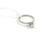 Pawnitems, Ring, 18K white gold with diamond ca0,34ct Ø18 - 18¼ 2,2g, in auction: Pawn – Tuesday 11 August 2009