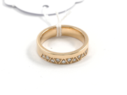 Pawnitems, Ring, 18K with diamonds 10xca0,02ct Ø17¾ 7,9g, in auction: Pawn – Tuesday 11 August 2009