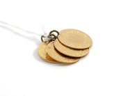 Pawnitems, 4 Pendants, 20K myntlikanande items 7,3g, in auction: Pawn – Tuesday 11 August 2009