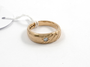 Pawnitems, Ring, 18K engraved with diamond ca0,09ct 18K 8,9g, in auction: Pawn – Tuesday 11 August 2009