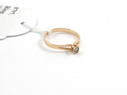 Pawnitems, Ring, 18K with diamond ca0,04ct Ø16¾ 1,7g, in auction: Pawn – Tuesday 11 August 2009