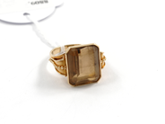 Pawnitems, Ring, 18K with stone Ø17 7,8g, in auction: Pawn – Tuesday 11 August 2009