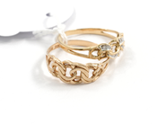 Pawnitems, 2 Rings, 18K Bismarck Ø17¾x2 3,8g, in auction: Pawn – Tuesday 11 August 2009