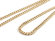 Pawnitems, Halskejda, "curb" 18K 49cm 8,7g, in auction: Pawn – Tuesday 11 August 2009
