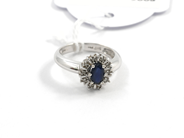 Pawnitems, Ring, 18K white gold with stone Ø15¾ 3,7g, in auction: Pawn – Tuesday 11 August 2009