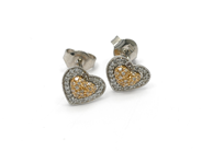 Jewellery - EARINGS, 18K vitguld/rödguld - View 1