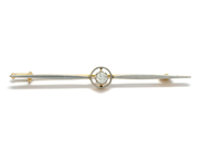 Jewellery, BROOCH-PIN, 14K gold, in auction: Classic – Saturday 27 February 2010