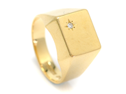 Jewellery, GENTLEMAN´S RING, 18K gold, in auction: Classic – Saturday 27 February 2010