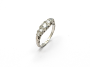 Jewellery, RING, platinum, in auction: Classic – Saturday 27 February 2010