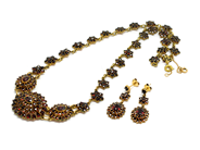 Jewellery, GRANATCOLLIER, gilt silver/metall, in auction: Classic – Saturday 27 February 2010