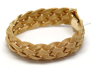 Pawnitems, Bracelet, flätat 18,5cm 18K 46g, in auction: Pawn – Tuesday 20 April 2010