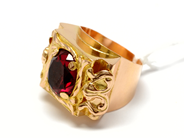 Pawnitems, Signet-ring, with stone skew skena SIZE 20 1/2 14K 13,4g, in auction: Pawn – Tuesday 14 September 2010