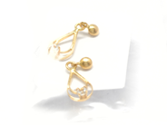 Pawnitems, Earrings, 1 pair with stones 18K 1,0g, in auction: Pawn – Tuesday 14 September 2010