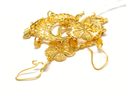 Pawnitems, Earrings, 1 pair some skeva 21K 7,7g, in auction: Pawn – Tuesday 14 September 2010