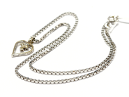 Pawnitems, Necklace, White gold box-chain 38cm, in auction: Pawn – Tuesday 14 September 2010