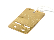 Pawnitems, Identification tag, engraved and dented 18K 5,8g, in auction: Pawn – Tuesday 14 September 2010