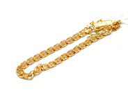 Pawnitems - Bracelet, Bismarck with safety-chain 17,5cm 18K 10,8g - View 1