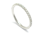Jewellery - ETERNITYRING, 18K white gold with 21 brilliant-cut diamonds 0,23 ctw - View 1