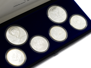 Coins - 6 COMMEMORATIVE COIN, silver - View 1