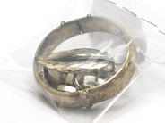 Pawnitems, Silver, 1 Bangle 20cm 2 pair earrings  1 ring with stone  2 rings 1 brooch 53g, in auction: Pawn – Tuesday 16 November 2010
