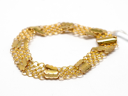 Pawnitems, Bracelet, 18K "x-link" with bar 19cm 15,6g, in auction: Pawn – Tuesday 16 November 2010