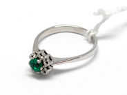 Pawnitems, Ring, 18K white gold with stones Ø17½ 3g, in auction: Pawn – Tuesday 16 November 2010