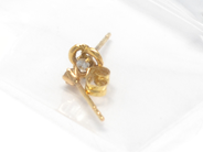 Pawnitems, Earrings, 18K one pair with diamonds 2x approx 0,02ct, in auction: Pawn – Tuesday 16 November 2010