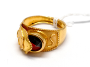 Pawnitems, Ring, 21K with stone Ø18 5,9g, in auction: Pawn – Tuesday 16 November 2010