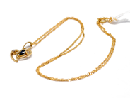 Pawnitems, Necklace, 18K Singapore 42cm with Pendant heart 18K 2g, in auction: Pawn – Tuesday 16 November 2010