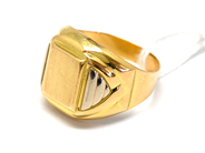 Pawnitems, Signet-ring, 18K double-dyed Ø20½ 8,9g, in auction: Pawn – Tuesday 16 November 2010