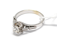 Pawnitems, Ring, white gold with diamond, in auction: Pawn – Tuesday 16 November 2010