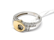 Pawnitems, Ring, double-dyed with stones, in auction: Pawn – Tuesday 16 November 2010