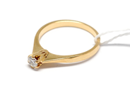 Pawnitems, Ring, with diamond 1xca.0,20ct, in auction: Pawn – Tuesday 16 November 2010