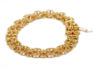 Pawnitems, Bracelet, "x-link" with bar 18K 19,5cm 29,5g, in auction: Pawn – Tuesday 16 November 2010