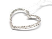 Pawnitems, Pendant, white gold with diamonds 44xca.0,01ct 18K 1,5g, in auction: Pawn – Tuesday 16 November 2010
