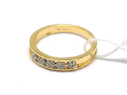 Pawnitems, Ring, with small diamonds 18K Ø17¼ 2,9g, in auction: Pawn – Tuesday 16 November 2010