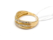 Pawnitems, Ring, with diamonds 10xca.0,01ct 18K Ø16½ 3,3g, in auction: Pawn – Tuesday 16 November 2010
