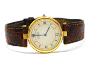 Pawnitems, Men´s wristwatch, Cartier Vermeil, in auction: Pawn – Tuesday 16 November 2010