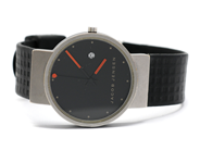 Pawnitems, Men´s wristwatch, Jacob Jensen Titanium Quartz mineralglass with rubber bracelet (slitet/trasigt bracelet, in auction: Pawn – Tuesday 16 November 2010