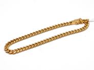Pawnitems, Bracelet, "curb" 14K stämplat as 18K 21cm 19,3g, in auction: Pawn – Tuesday 16 November 2010