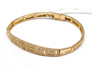 Pawnitems, Bracelet, with white stones 18K 19cm 14,9g, in auction: Pawn – Tuesday 16 November 2010