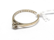 Pawnitems, Ring, white gold with diamond 1 x approx 0,03ct 18K Ø17 1/4. 2,0g, in auction: Pawn – Tuesday 16 November 2010