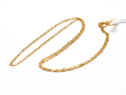 Pawnitems, Necklace, turned "curb" 18K 40,5cm 1,1g, in auction: Pawn – Tuesday 16 November 2010